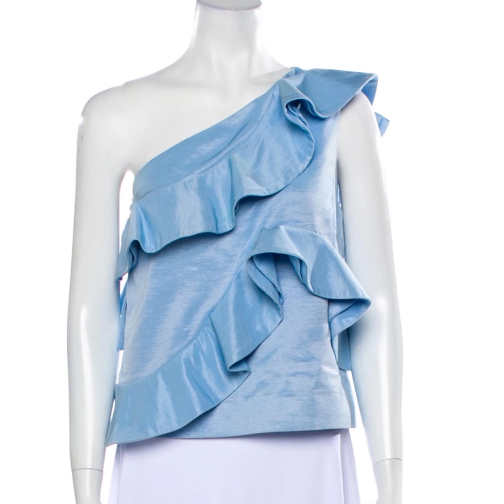 MSGM One-Shoulder Sleeveless Blouse